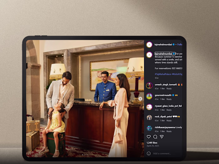 Taj Palace Campaign Visual Production