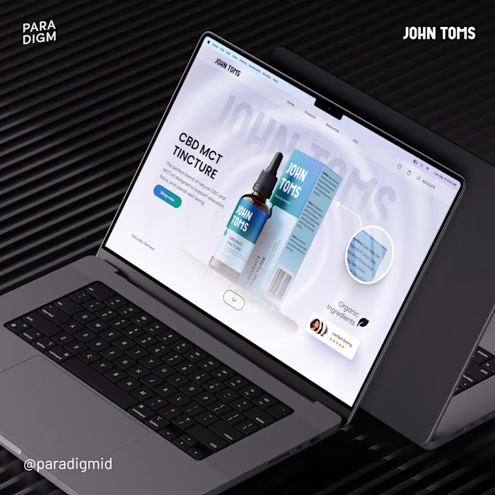 John Toms Landing Page