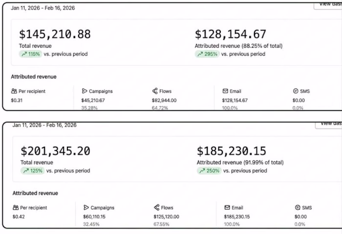 Klaviyo Email Automation & Revenue