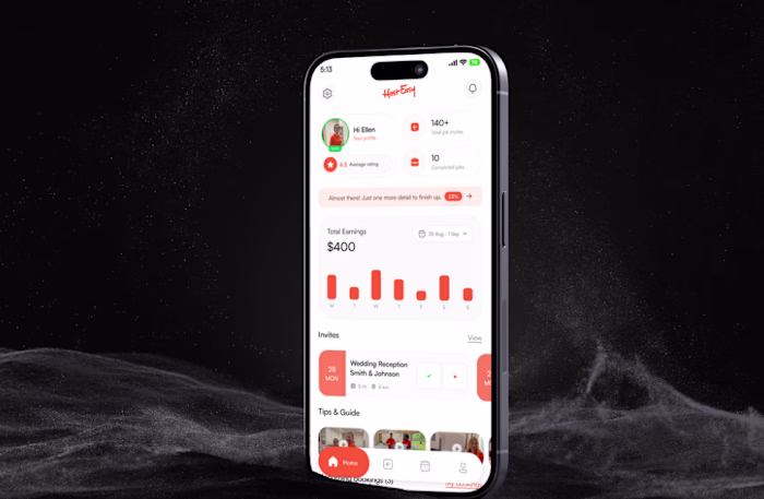 HostEasy Partner App Design