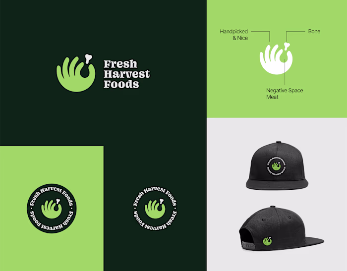 Fresh Harvest Foods Logo Design