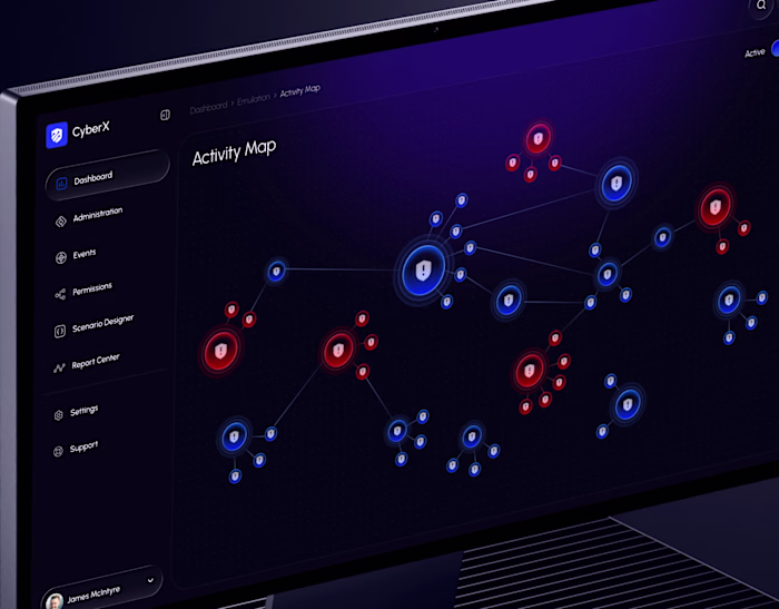 Cyber Security Platform - UI/UX Design by AmazingUI