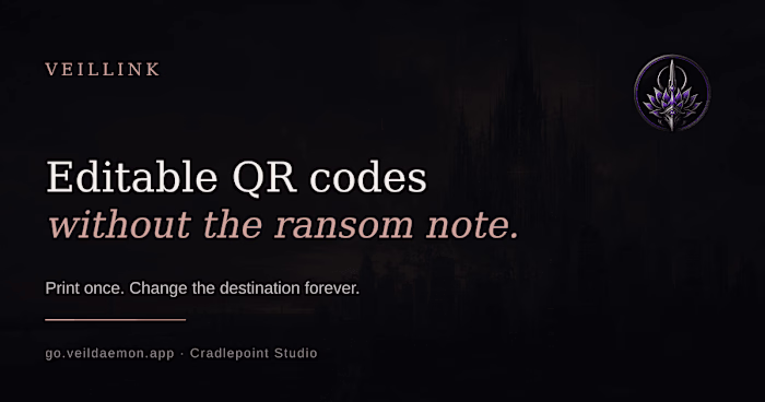 VeilLink: Editable QR Codes & Short Links