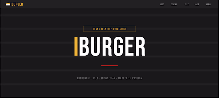 IBurger is a brand identity