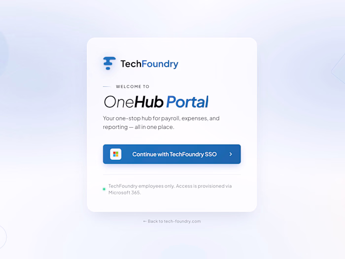 TechFoundry OneHub Portal