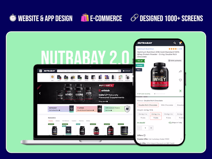 Nutrabay Website and App Redesign