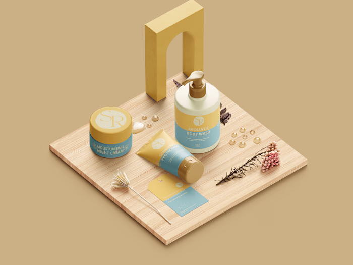 Label packaging beauty product