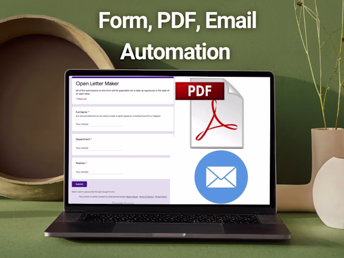 Google Forms to PDF Automation with Email Delivery