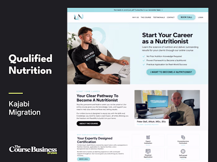 Wix to Kajabi: Qualified Nutrition's Website Migration