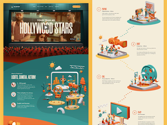 Filmevent Website and Marketing Materials