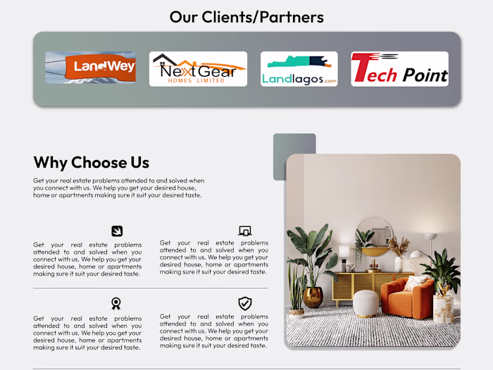 Design a Real Estate Website