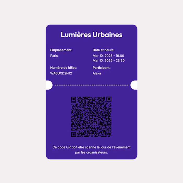 Digital ticket design
Created for a