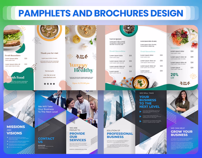 Pamphlets and Brochures Design