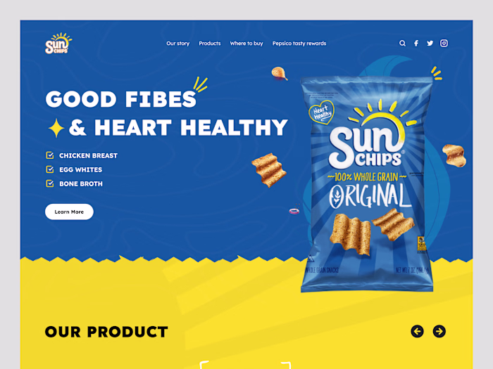 Sun Chips - Ecommerce Landing Page