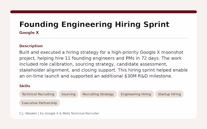 Founding Engineering Hiring Sprint —