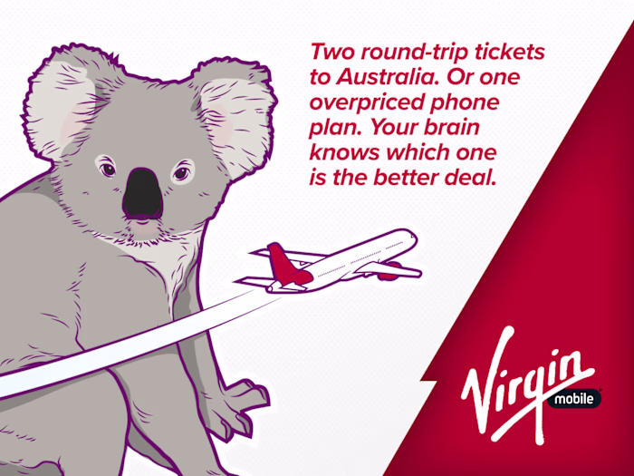 Virgin Mobile Retrain Your Brain Campaign