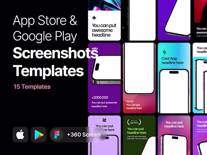 Minto: App Store & Google Play Screenshot Templates