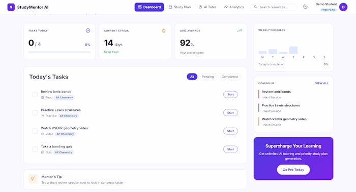 Built StudyMentor — an AI-powered