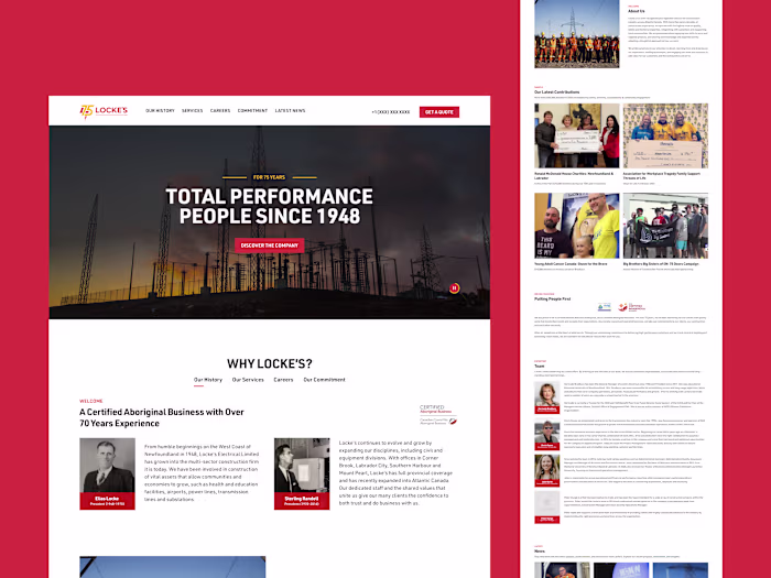 Electrical, Civil Contractor and Construction Website Design