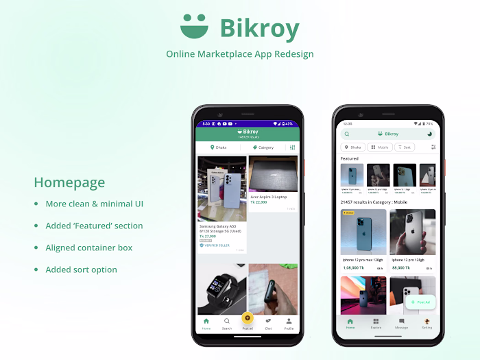 Bikroy App Redesign