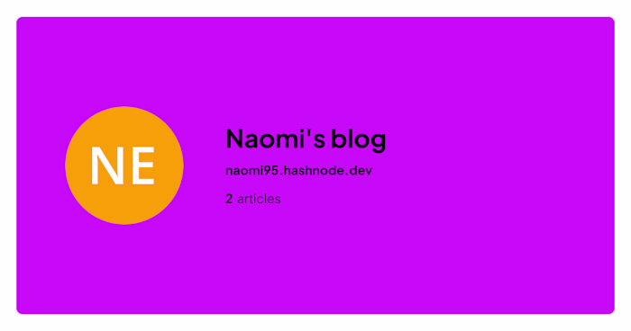 Naomi's blog