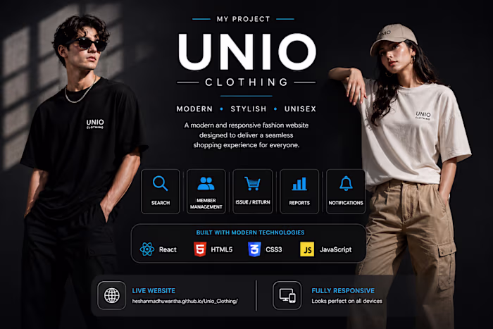E-commerce website for a fashion brand, featuring a modern d...