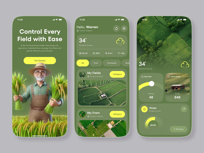 Smart Farming App UI 