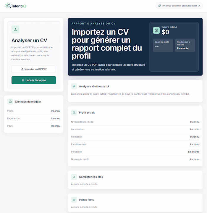 TalentIQ | AI Salary Intelligence Platform