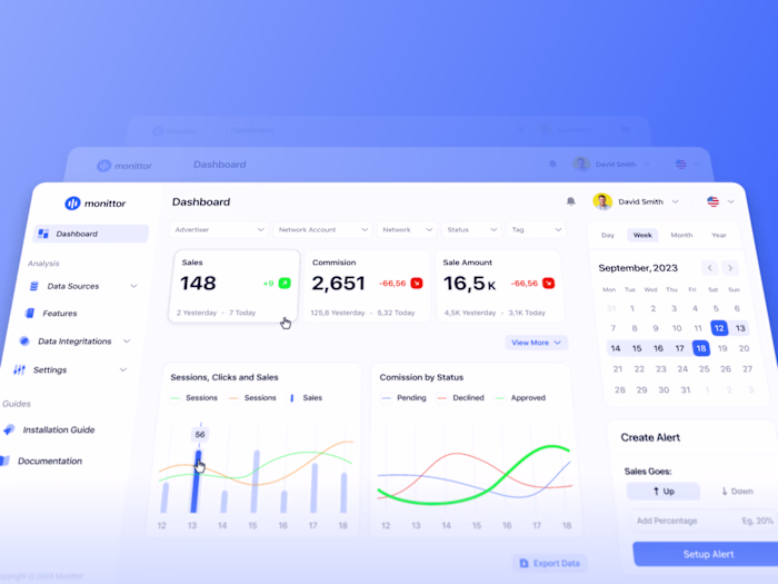 Monittor– Modern Affiliate Dashboard