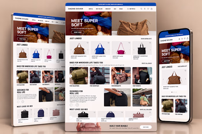 Dagne Dover: Shopify Store Redesign
