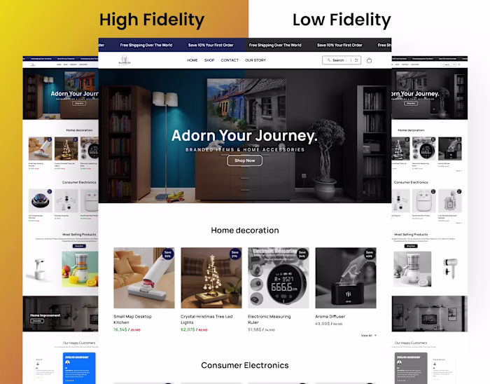 Shopify Store — E-Commerce UI/UX Design