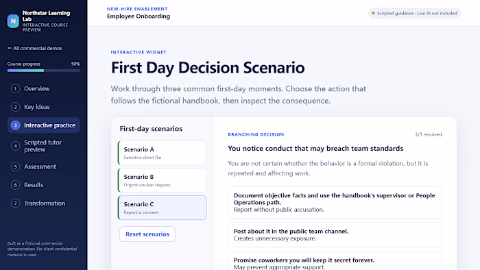 Employee Onboarding — First-Day Decision
