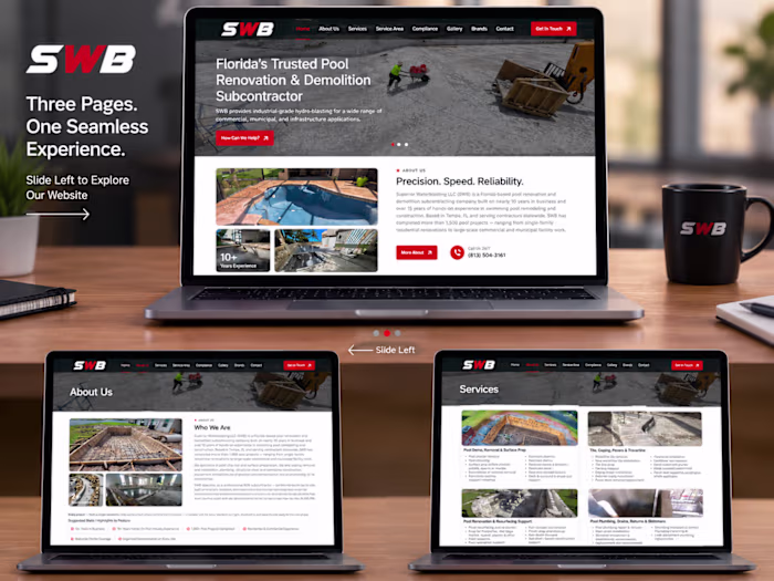 Superior Waterblasting: Brand Identity & Website