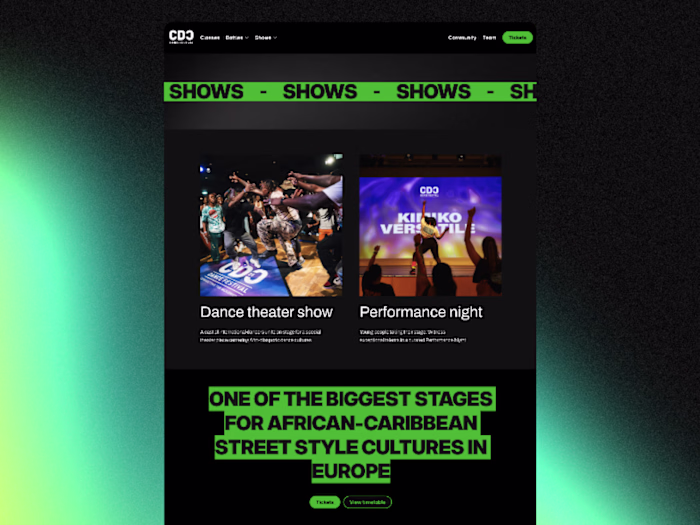 CDC festival shows