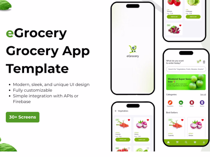 Grocery Delivery App - Template App