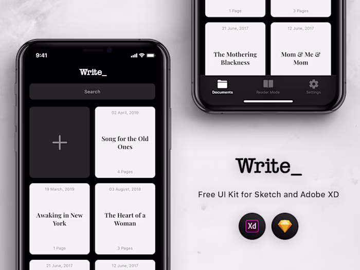 UI Kit Design for Sketch and Adobe XD