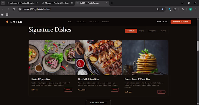 I designed a website for