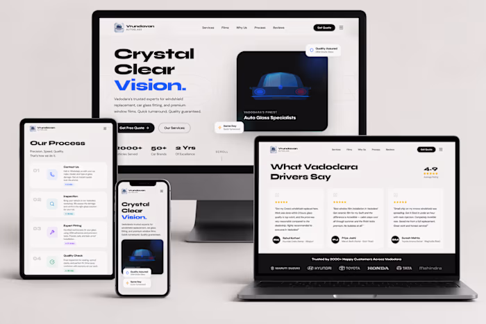 🏢 Overview
Vrundavan Auto Glass is