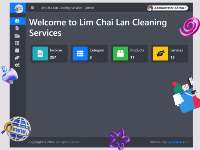 Simple E-Invoicing System for Lim Chai Lan Cleaning Services
