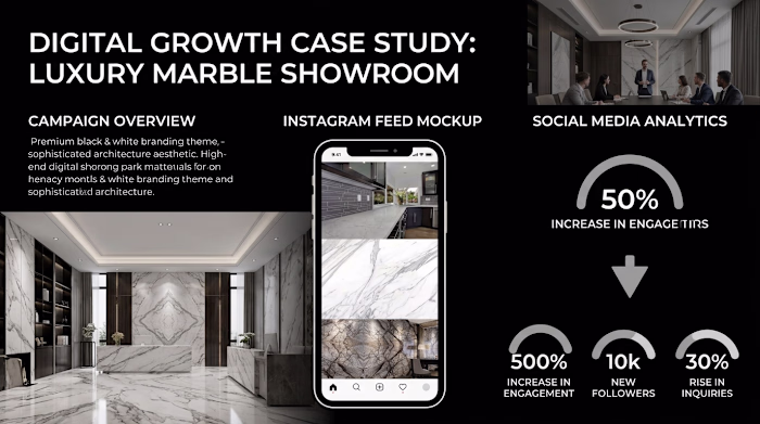 Luxury Marble Brand — Social Media Growth Strategy