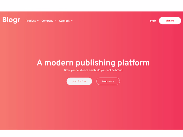 Blogr Page
