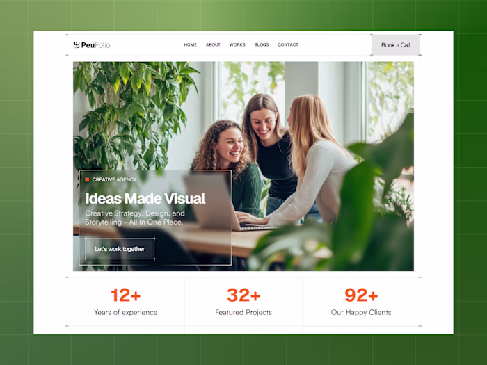 Peufolio-Modern Creative Agency Template
Made for