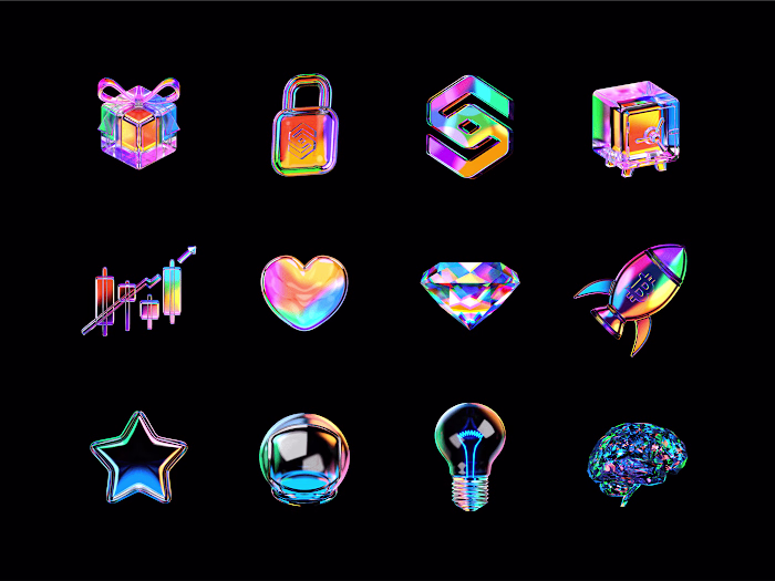 Stack Glass Icons