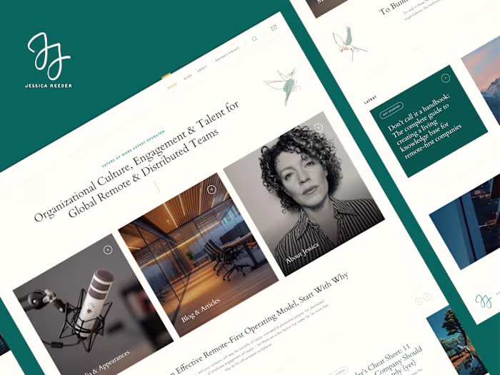 Blog Design for Remote Work Expert