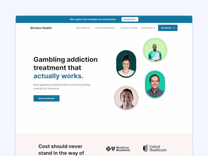 Birches Health - Website Redesign & Framer Development