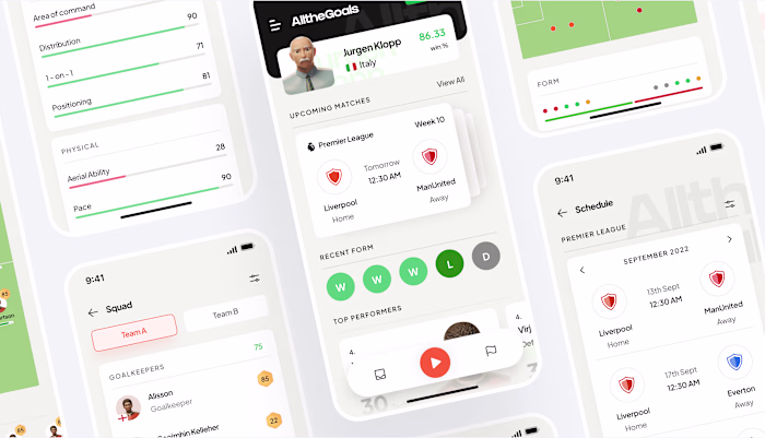 AlltheGoals App Design