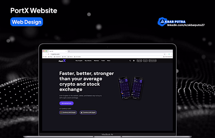 PortX Trade Website Design
