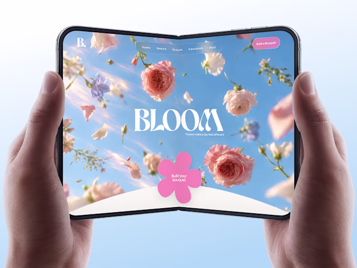 🌸 Web design for floral e-commerce website | Hyperactive