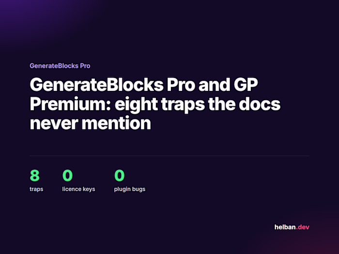 GenerateBlocks Pro: 8 Production Traps
