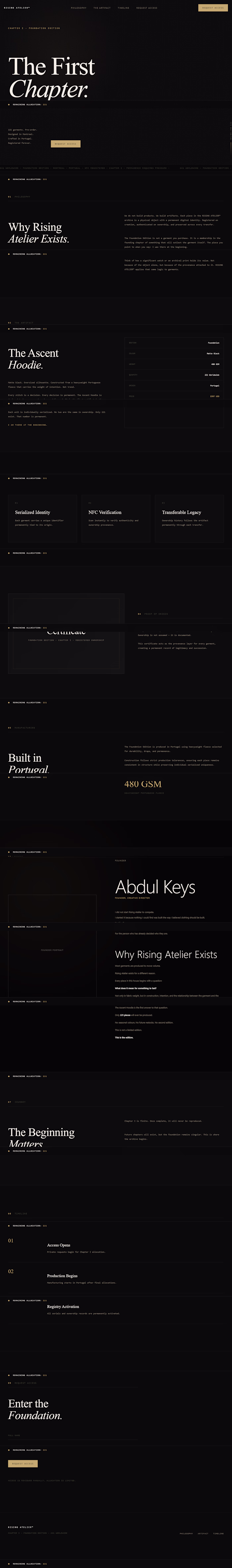 Rising Atelier — Bespoke Shopify